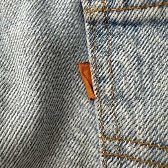 Vintage Levis 550 Orange Tab Relaxed Fit Mens Size 40 Blue Denim Jean Shorts - Picture 6 of 9